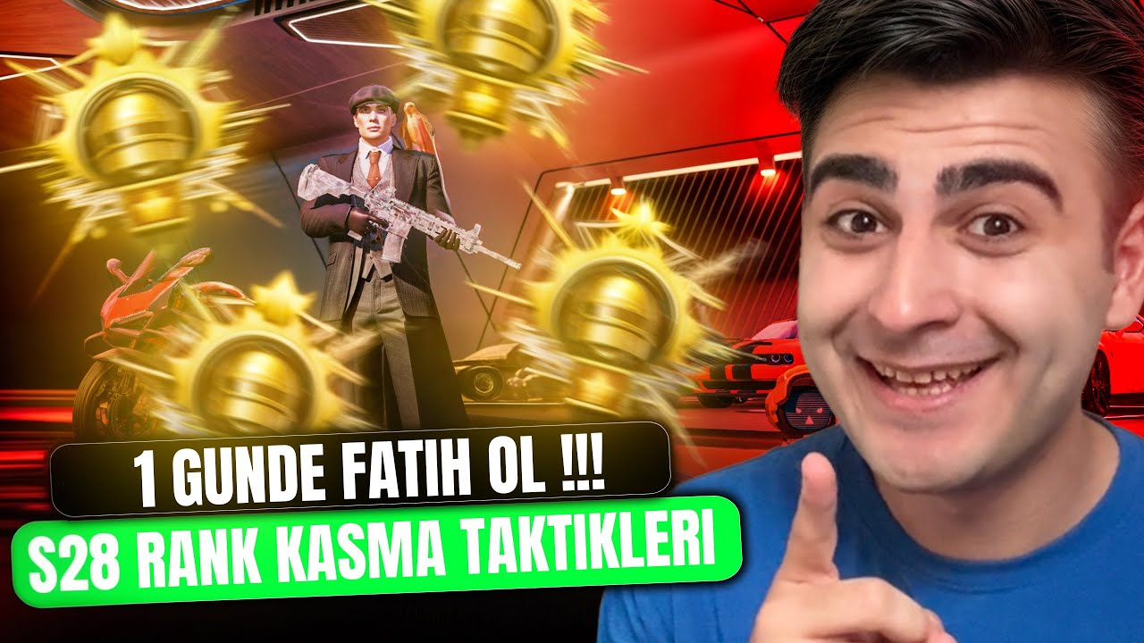 SEZON 28 RANK KASMA TAVSİYELERİ 1 G&Uuml;NDE FATİH OL !!! PUBG MOBİLE TAKTİKLERİ 2026
