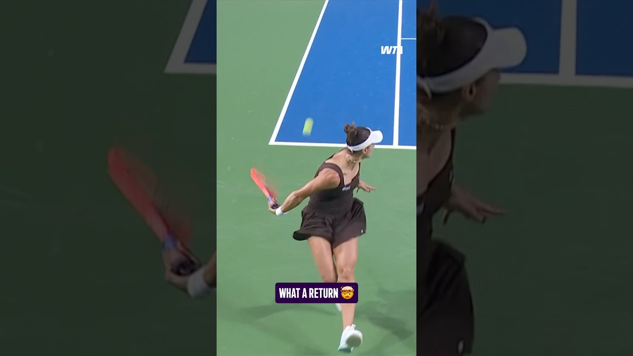 Just watch this return from Luisa Stefani 😮&zwj;💨 #WTA #Tennis #NingboOpen