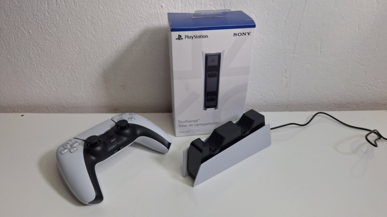 Base de Carregamento do Dualsense PlayStation5: Comprado na Amazon - Unboxing - Conferindo games