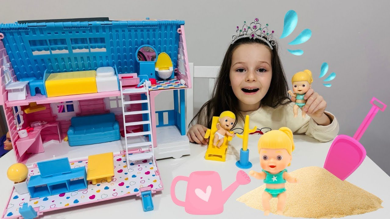 ADA İLE CİCCİOBELLO 2 KATLI EV OYUN SETİ EVCİLİK!Eğitici Kız Evcilik Videosu
