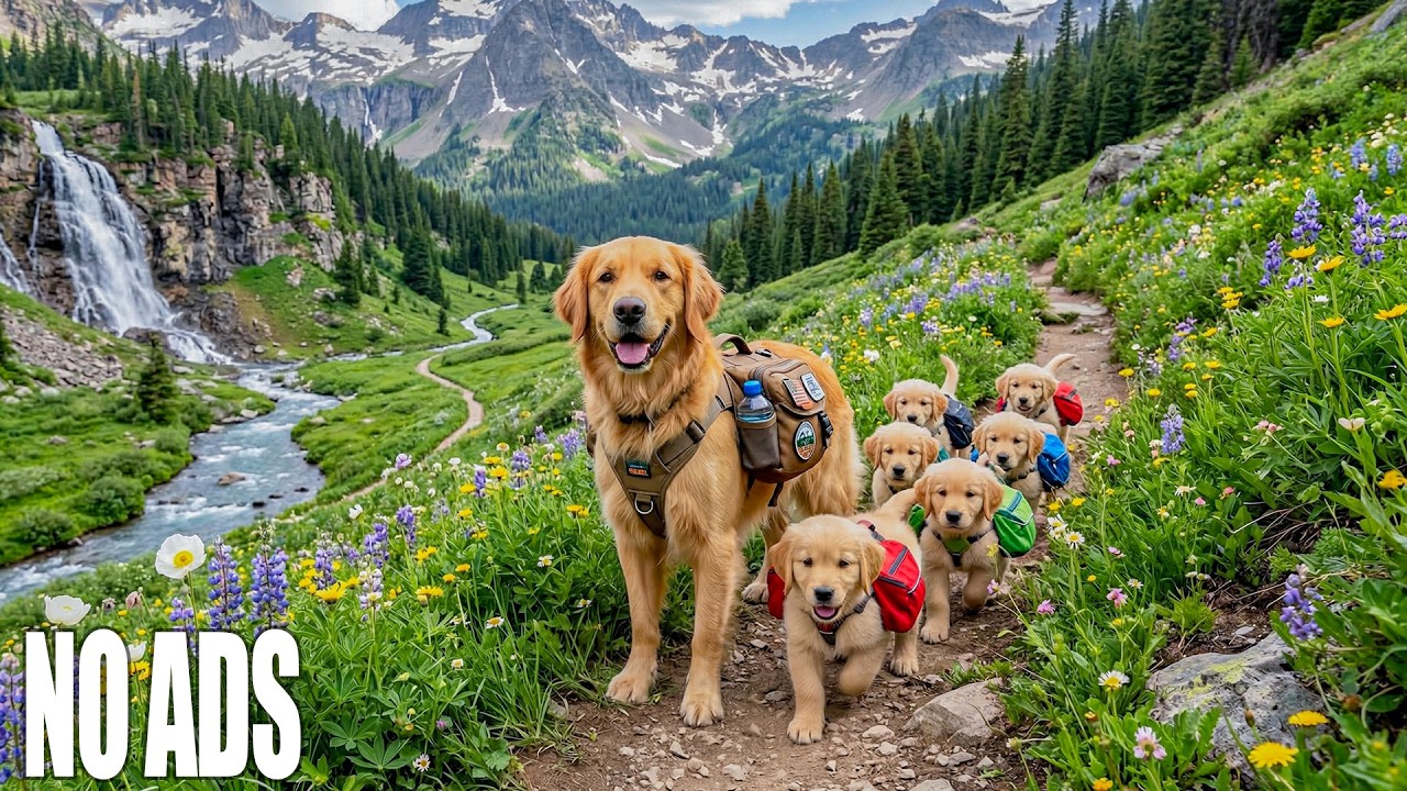 24 часа успокаивающей музыки для собак 🐶 Анти-тревога & счастливые собаки играют и бегают вместе