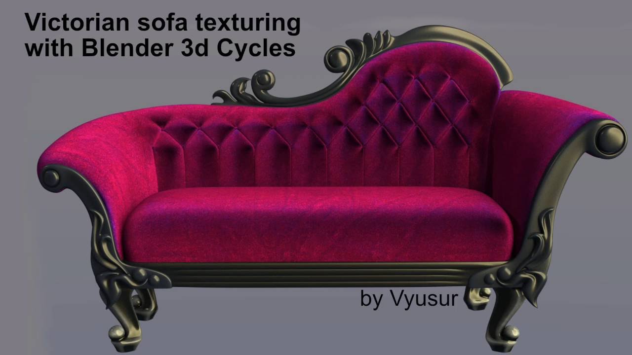 Victorian sofa texturing