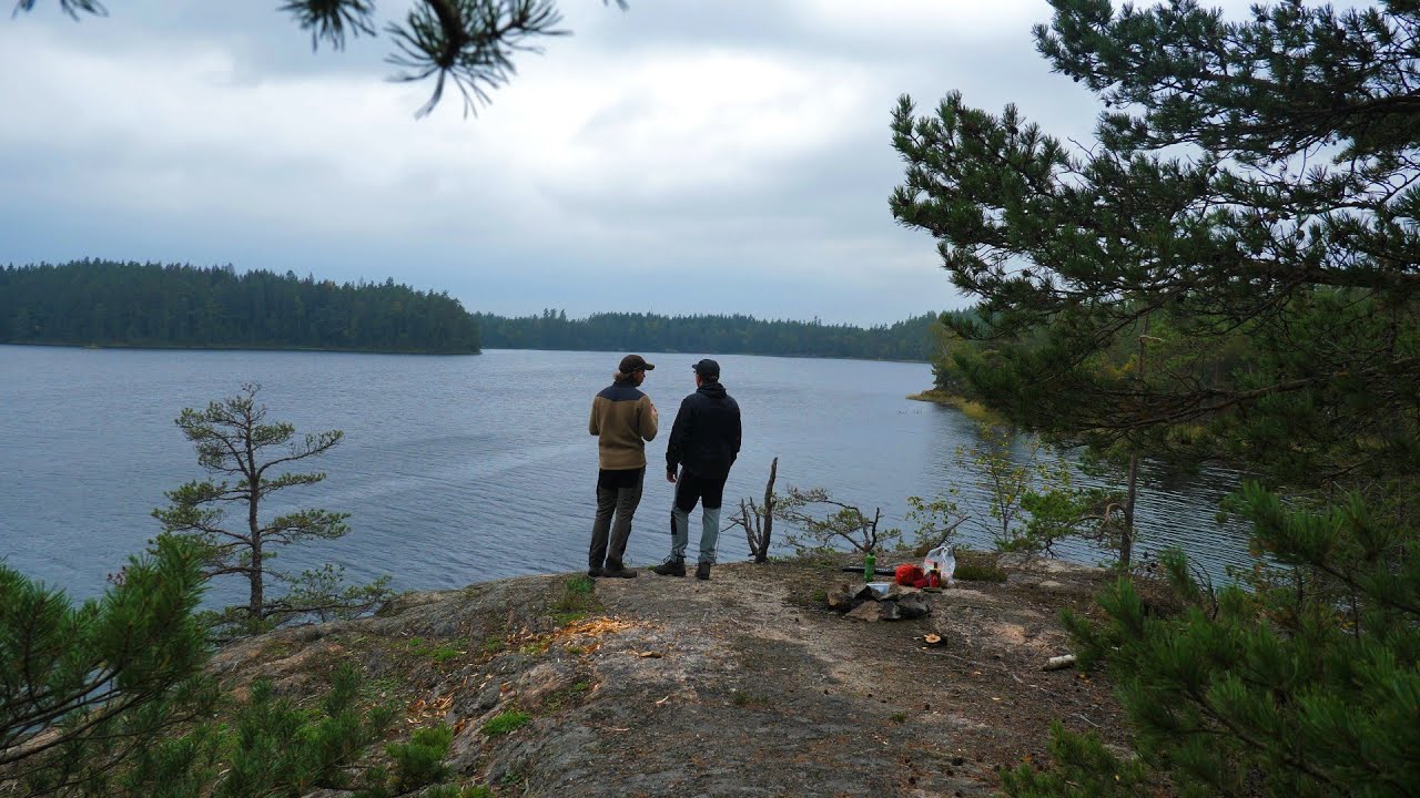 Wild camping in the Swedish forest