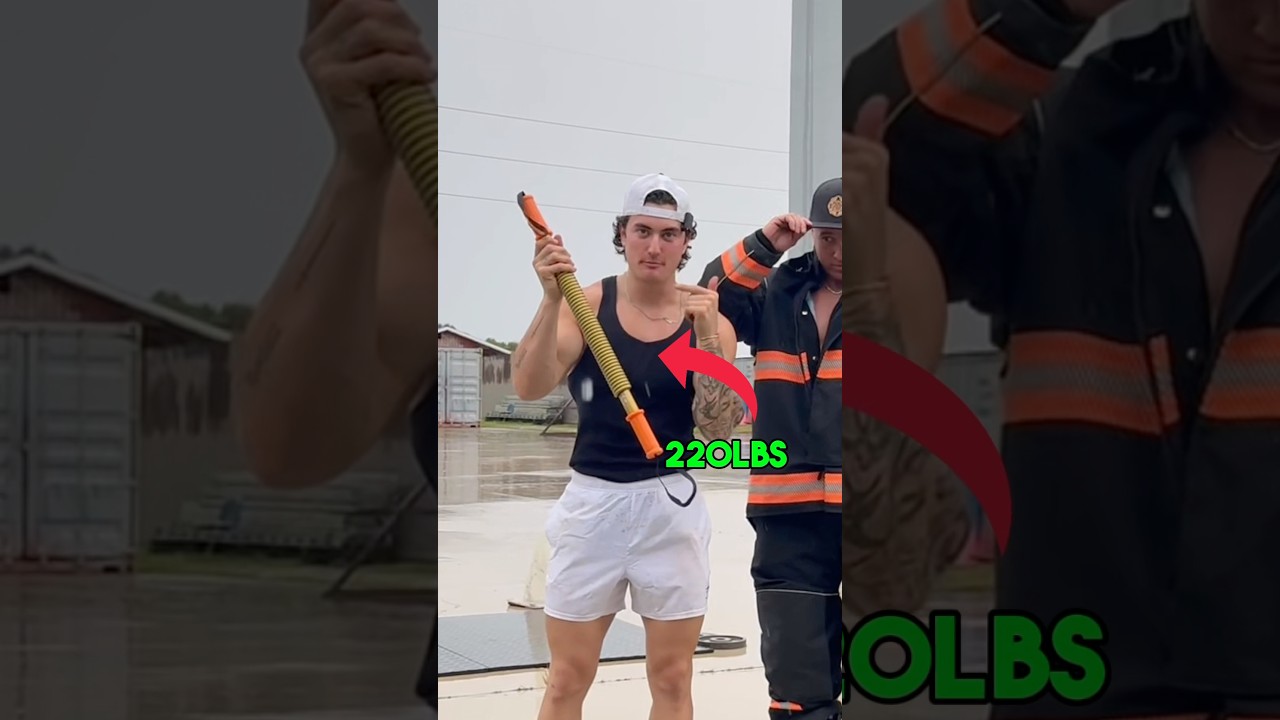 Пожарные против самой мощной штанги в мире