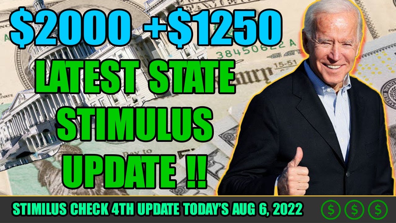 $2000 +$1250 LATEST STATE STIMULUS UPDATE | BREAKING NEW TODAY AUG 6, 2022