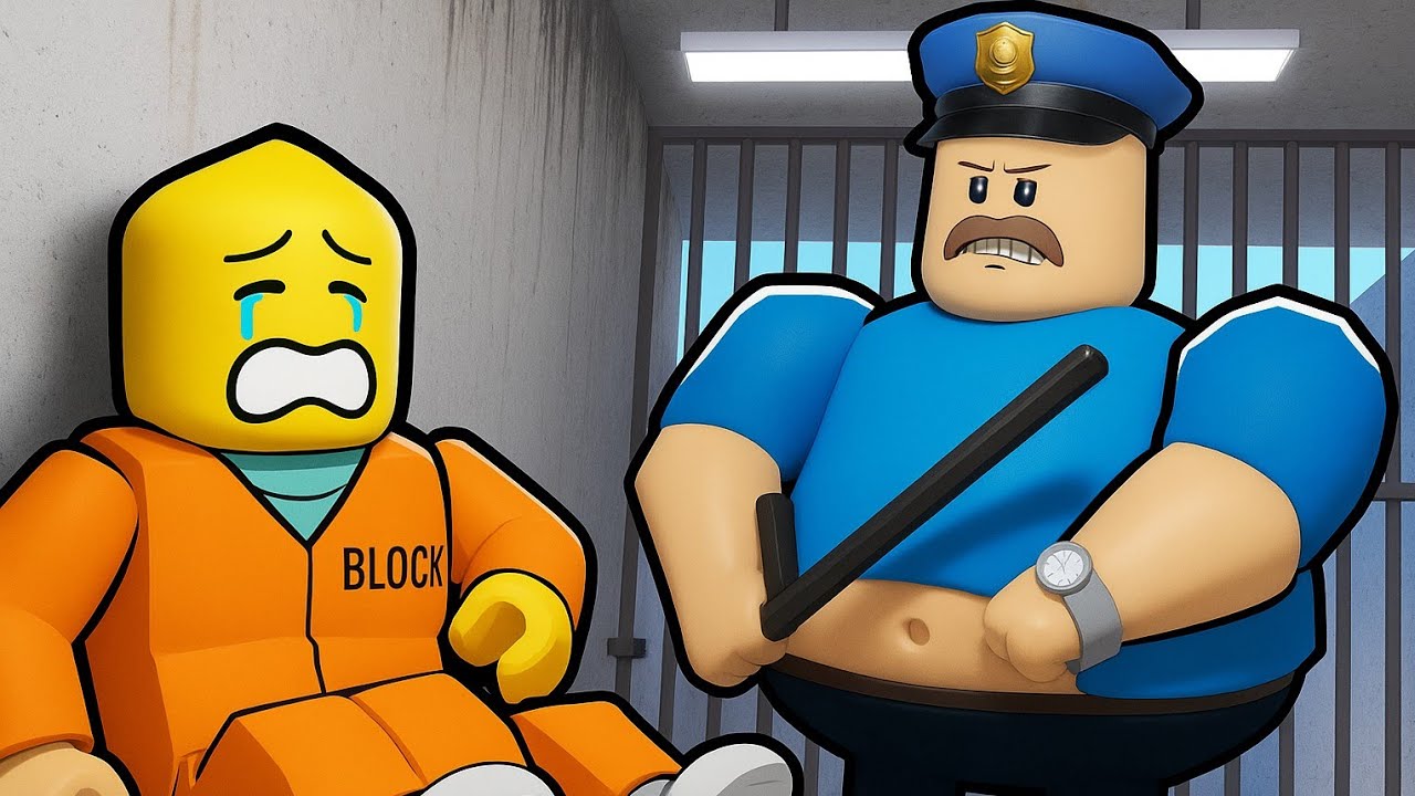 Fui preso denovo e tenho que escapar mais uma vez de uma prisão perturbada no Roblox...