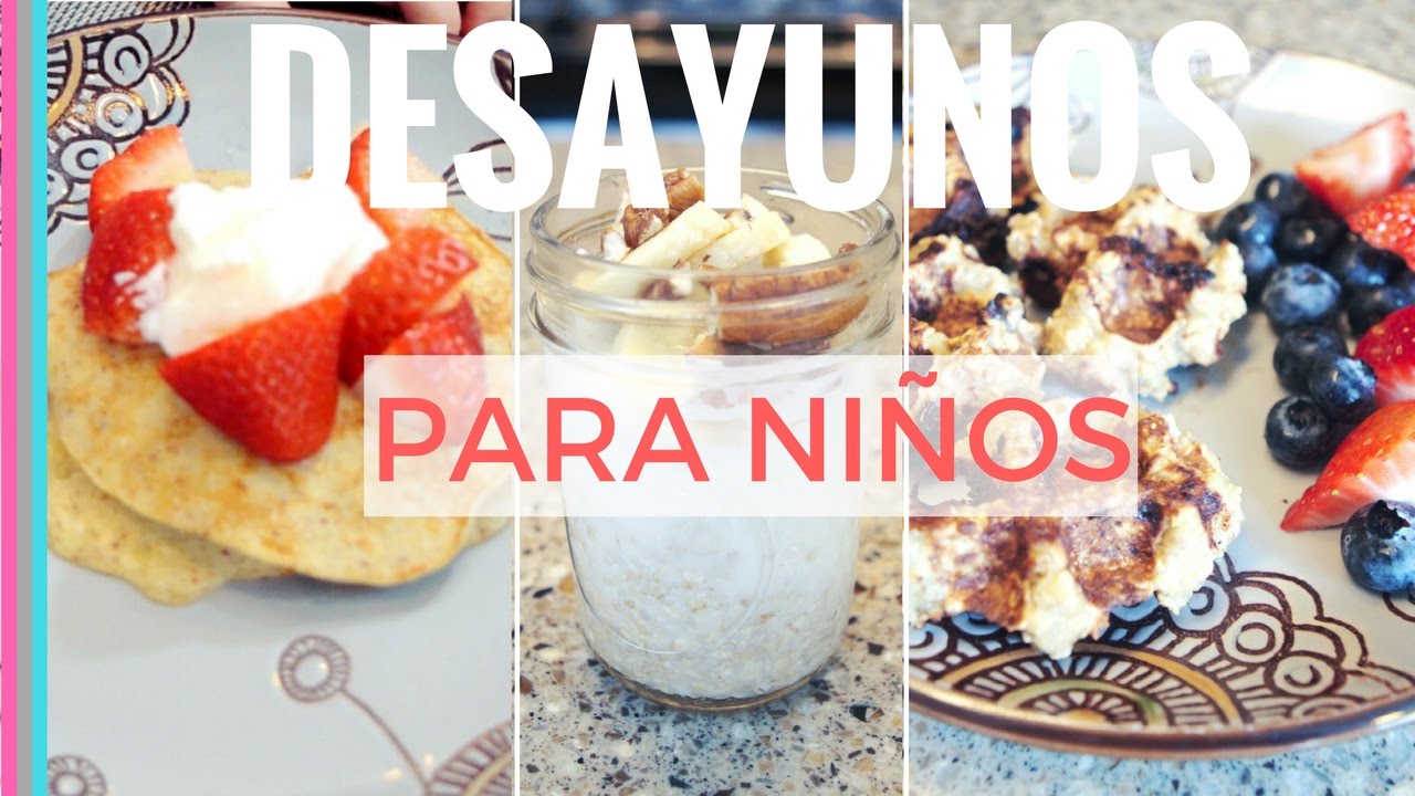 3 DESAYUNOS FACILES Y SALUDABLES PARA NIÑOS CON PLATANO
