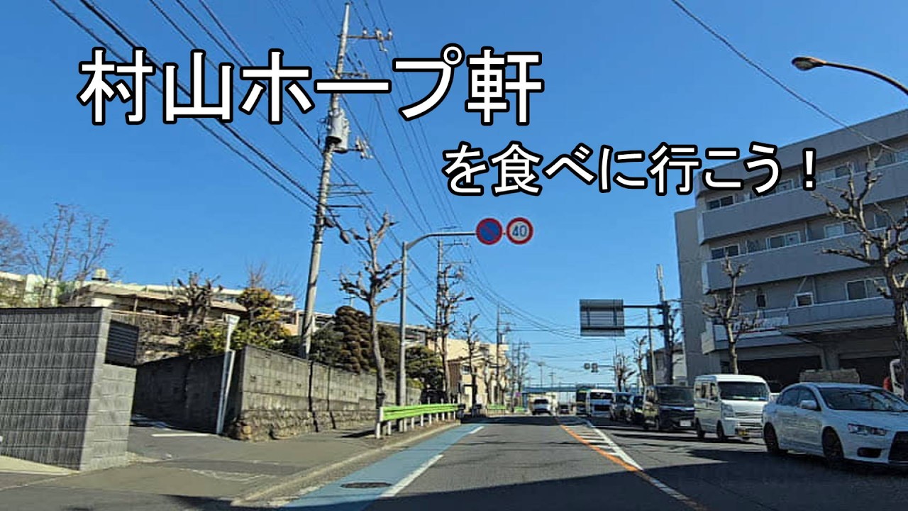 【ドライブ動画】八王子から村山ホープ軒を食べに行こう！