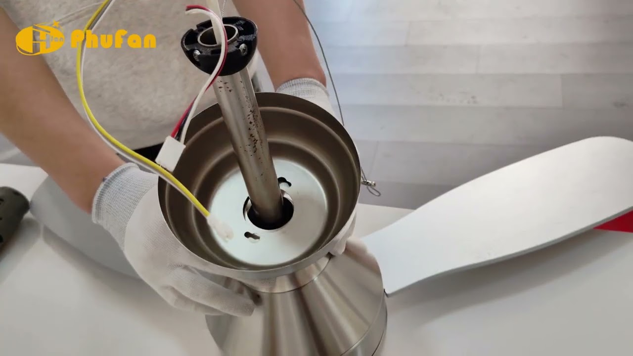 Phufan ABS ceiling fan light installation