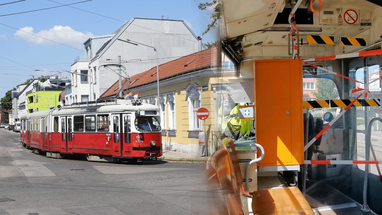 Letzte Mitfahrten in den E1+c4-Garnituren auf der Linie 30 vor der Ausmusterung