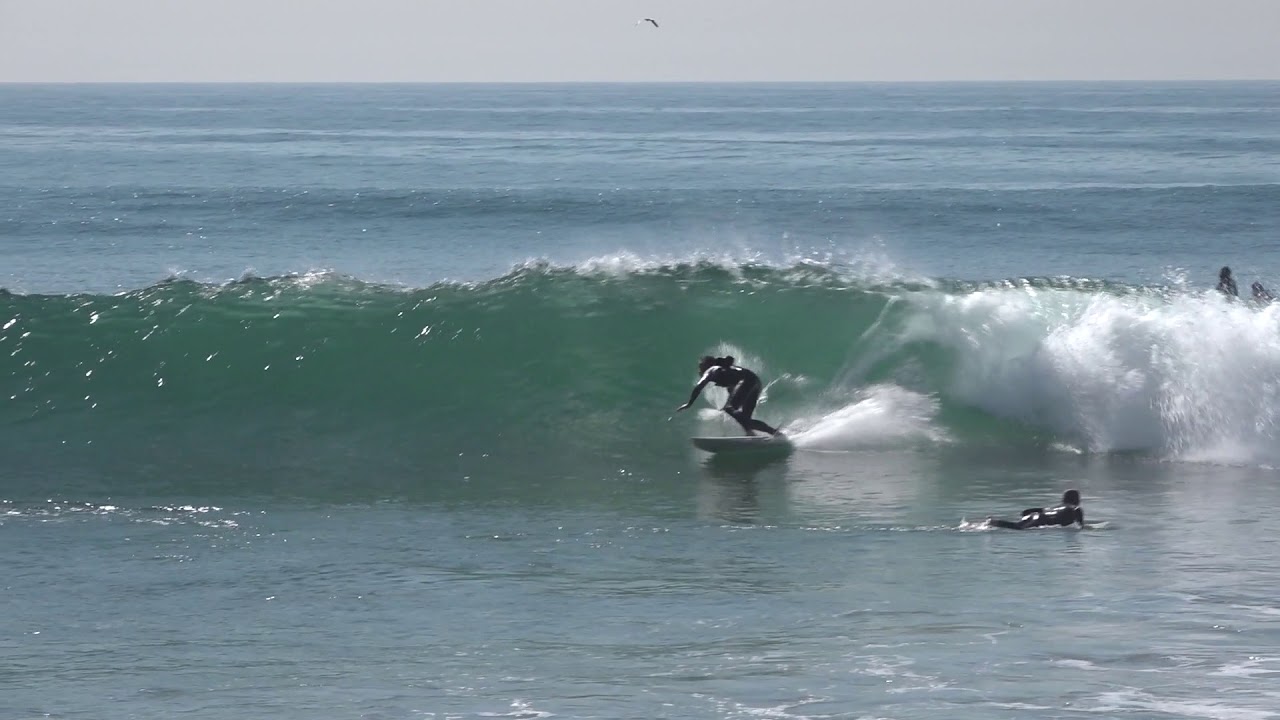 Surfing Topanga State Beach