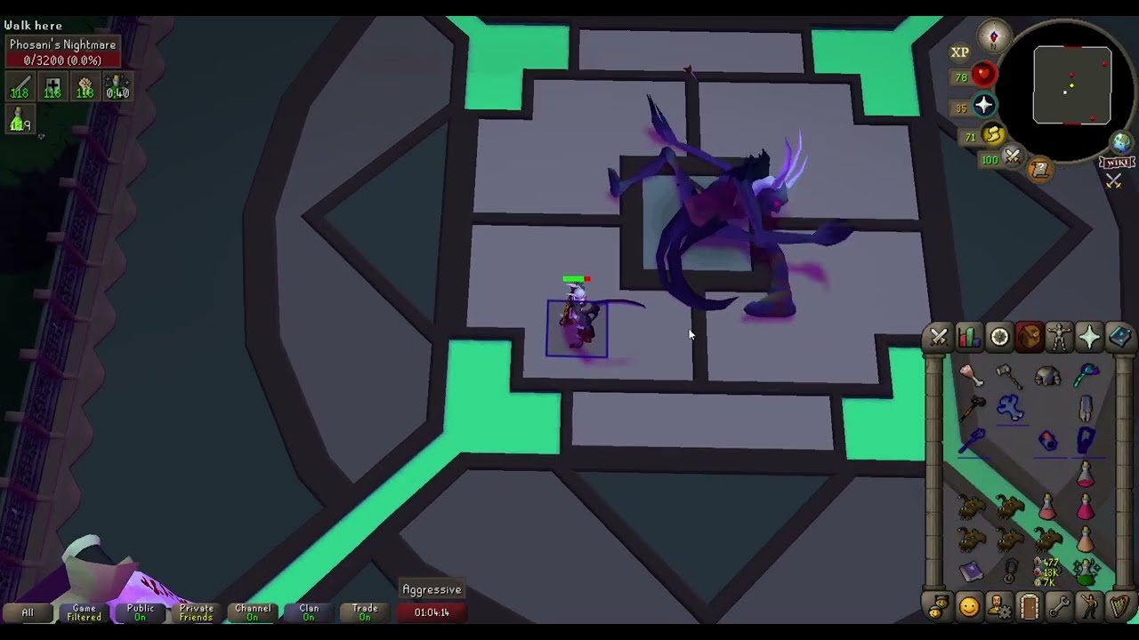 Osrs Phosani's Nightmare Show Casing Full bandos fight +Scythe  (NO INQUISITOR)