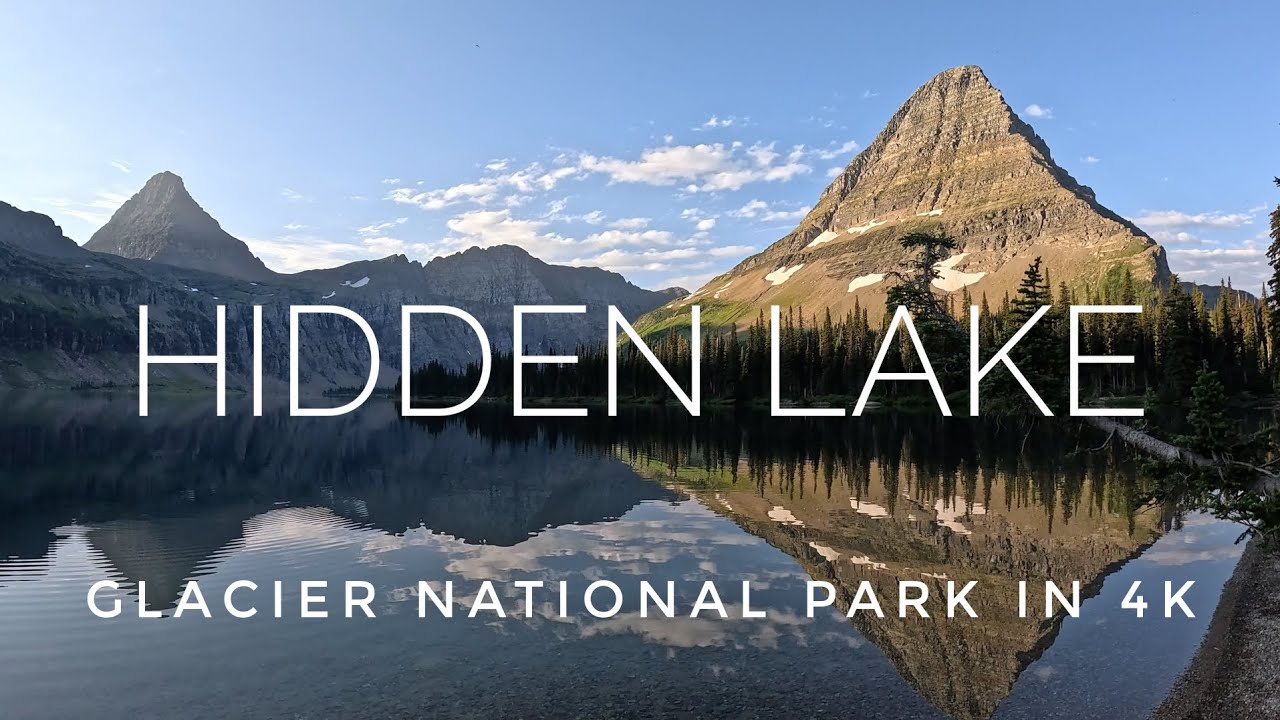 Sunrise at the spectacular Hidden Lake- Glacier National Park 4K #nature #hiking #explore 