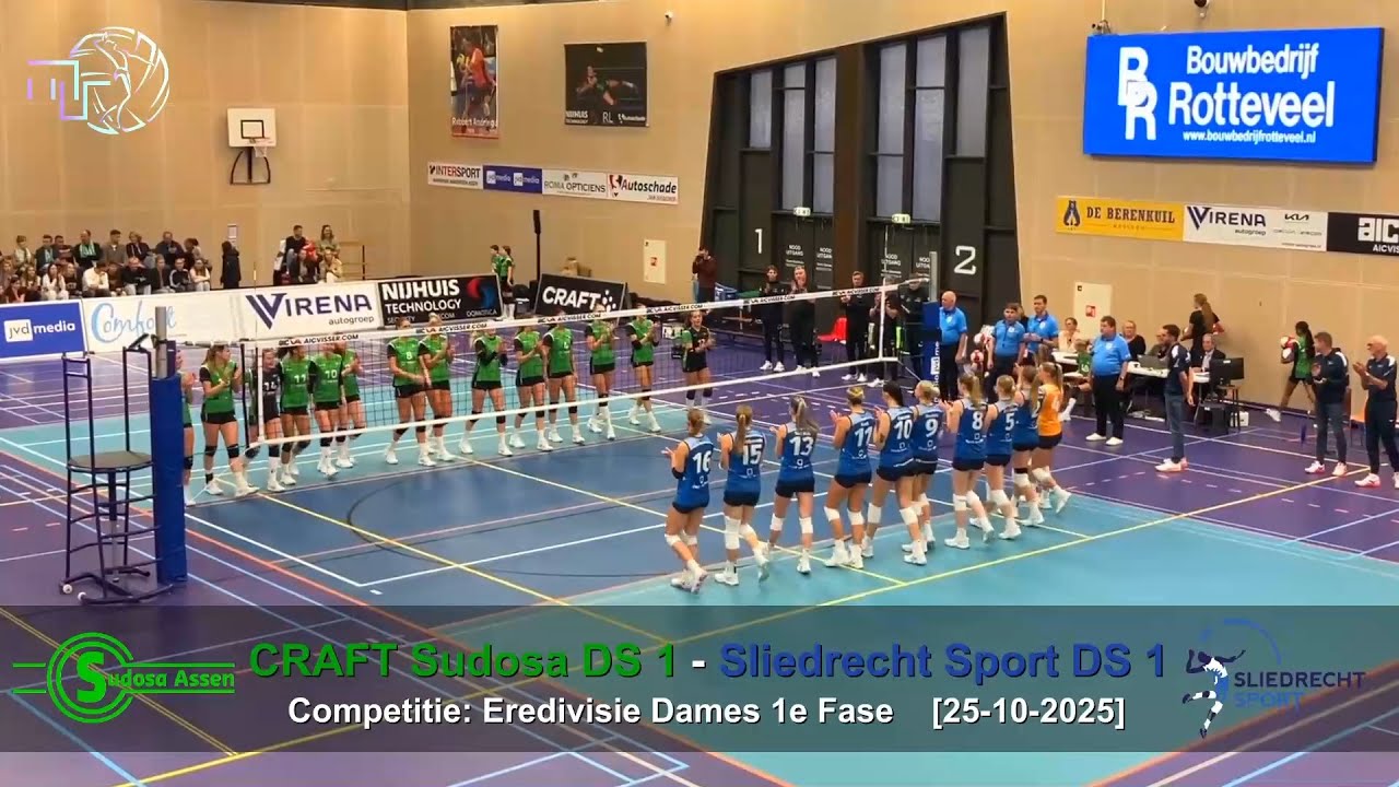 Volleybal Dames Eredivisie (1e Fase): CRAFT Sudosa D1 - Sliedrecht Sport D1 [25-10-2025]