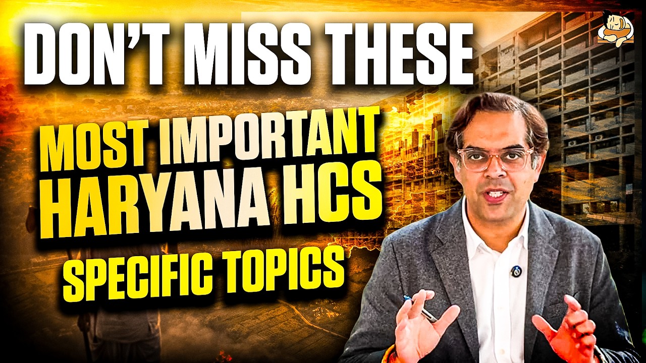 Haryana GK Strategy for HCS Prelims | How to Prepare Haryana GK Fast | Most Important topics for HCS