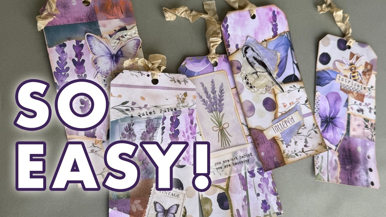 Make Tags in Bulk | Easy Paper Craft Inspired by Gayle Agostinelli