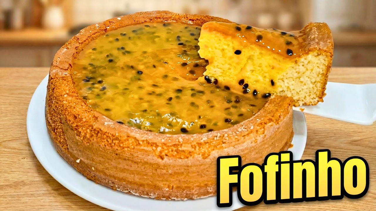 BOLO DE MARACUJÁ DE LIQUIDIFICADOR Revelado os 3 Segredos para a Massa Fofinha!