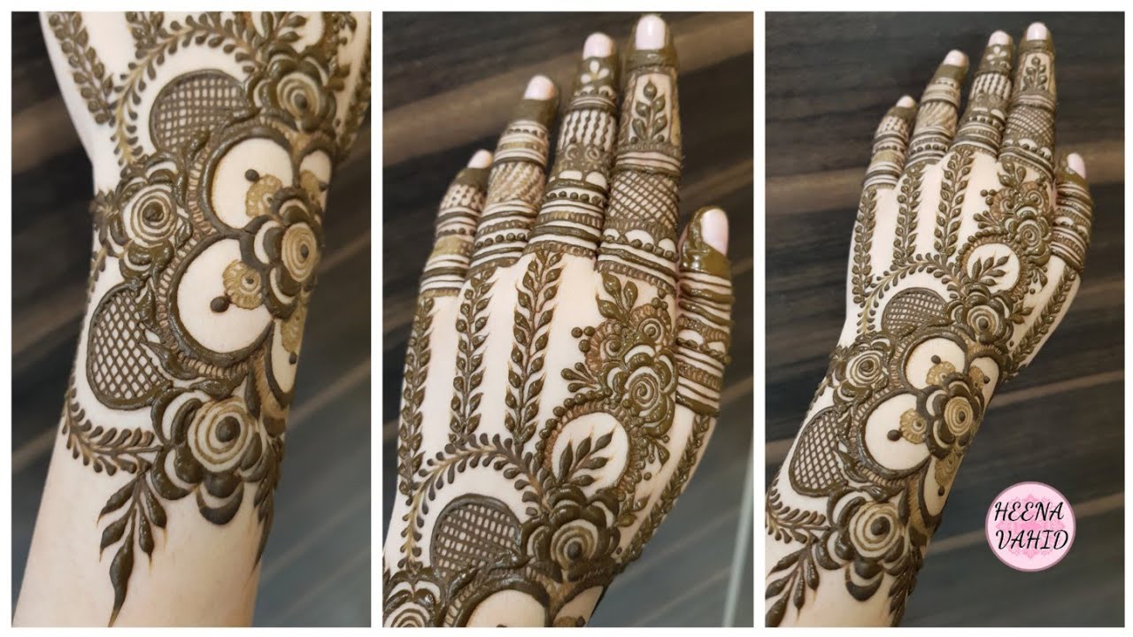 Stylish & Heavy - Dubai style mehndi design for back #46 | Heena Vahid.