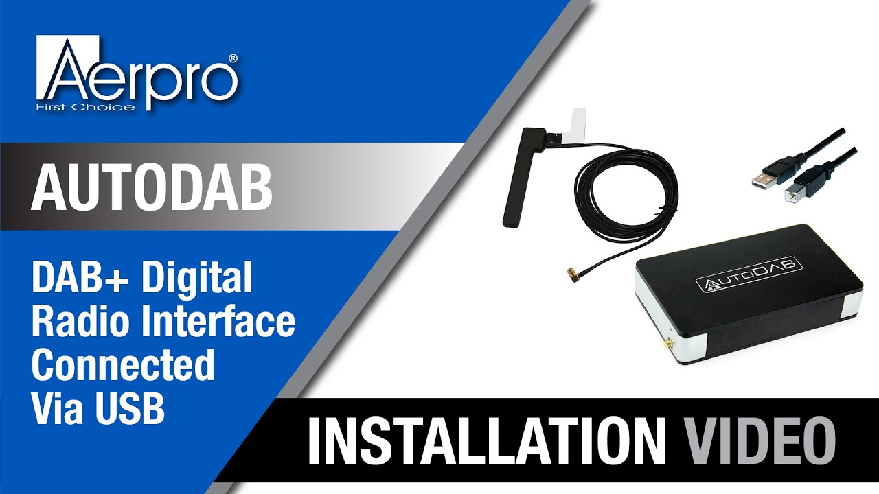 AUTODAB USB - DAB+ DIGITAL RADIO INTERFACE CONNECTED VIA USB