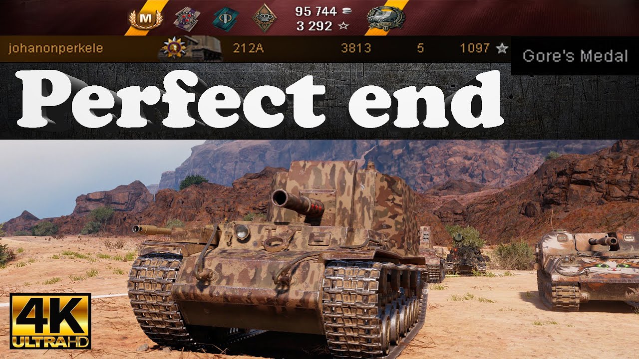 212A Perfect end, 3878 dmg, 2 kills, 944 exp | World of Tanks Ultra HD 4K Gameplay