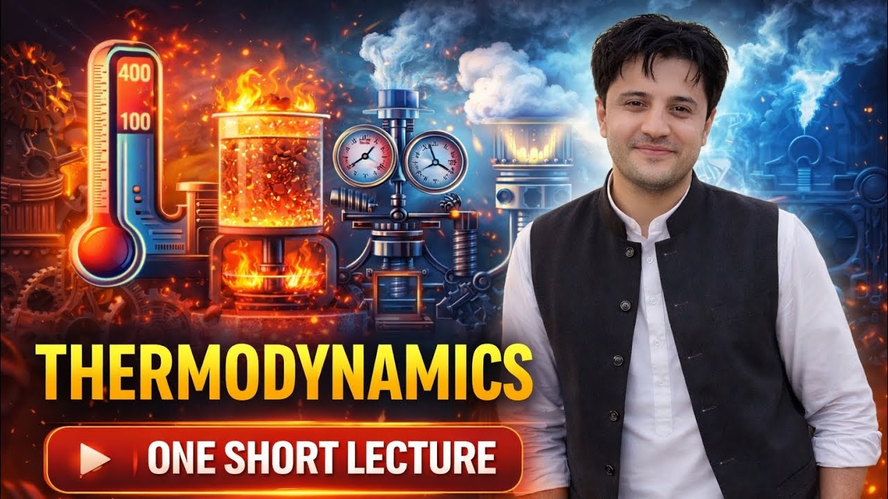 Thermodynamics Fast Track Revision | Laws, Entropy, Heat Engine | One Shot