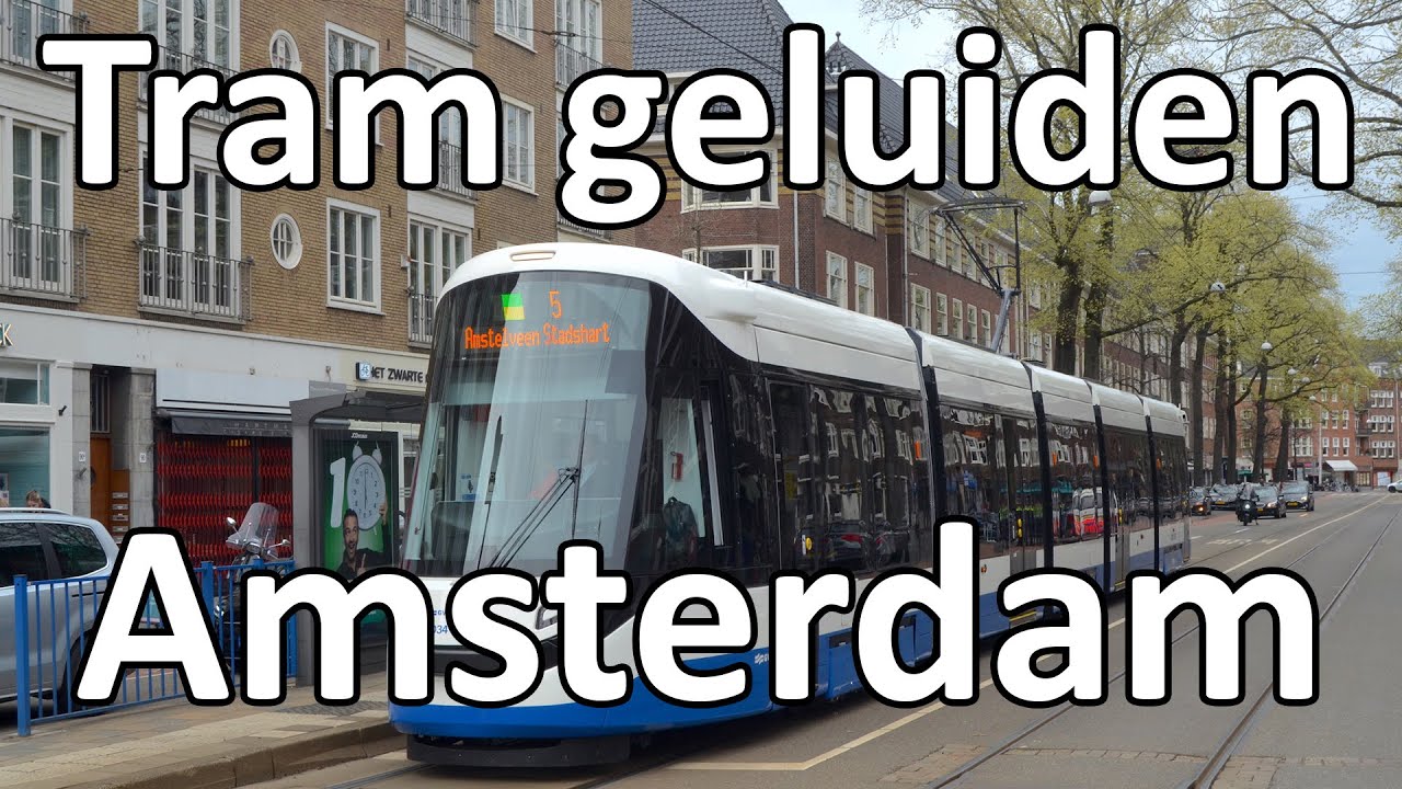 Tram geluiden | ASMR Tramgeluiden | Geluid in een tram Amsterdam [Zwart scherm]