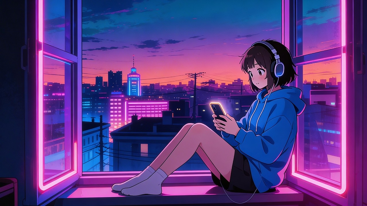 lofi hip hop radio - beats to relax/study to (Sunset Room Vibes)