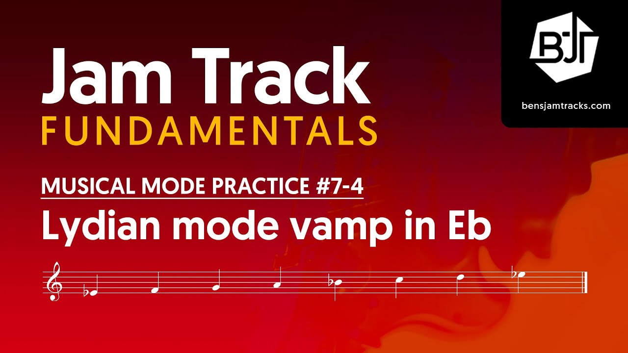 Eb Lydian mode vamp Jam Track - BJTF #7-4