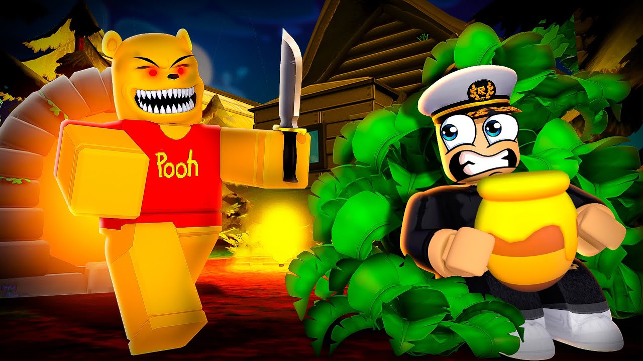 Escaping EVIL POOH in ROBLOX