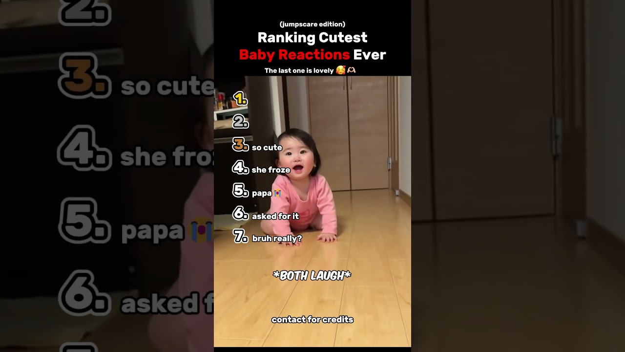 Ranking The Top 7 Cutest Baby Reactions Ever (Jump Scare Edition)