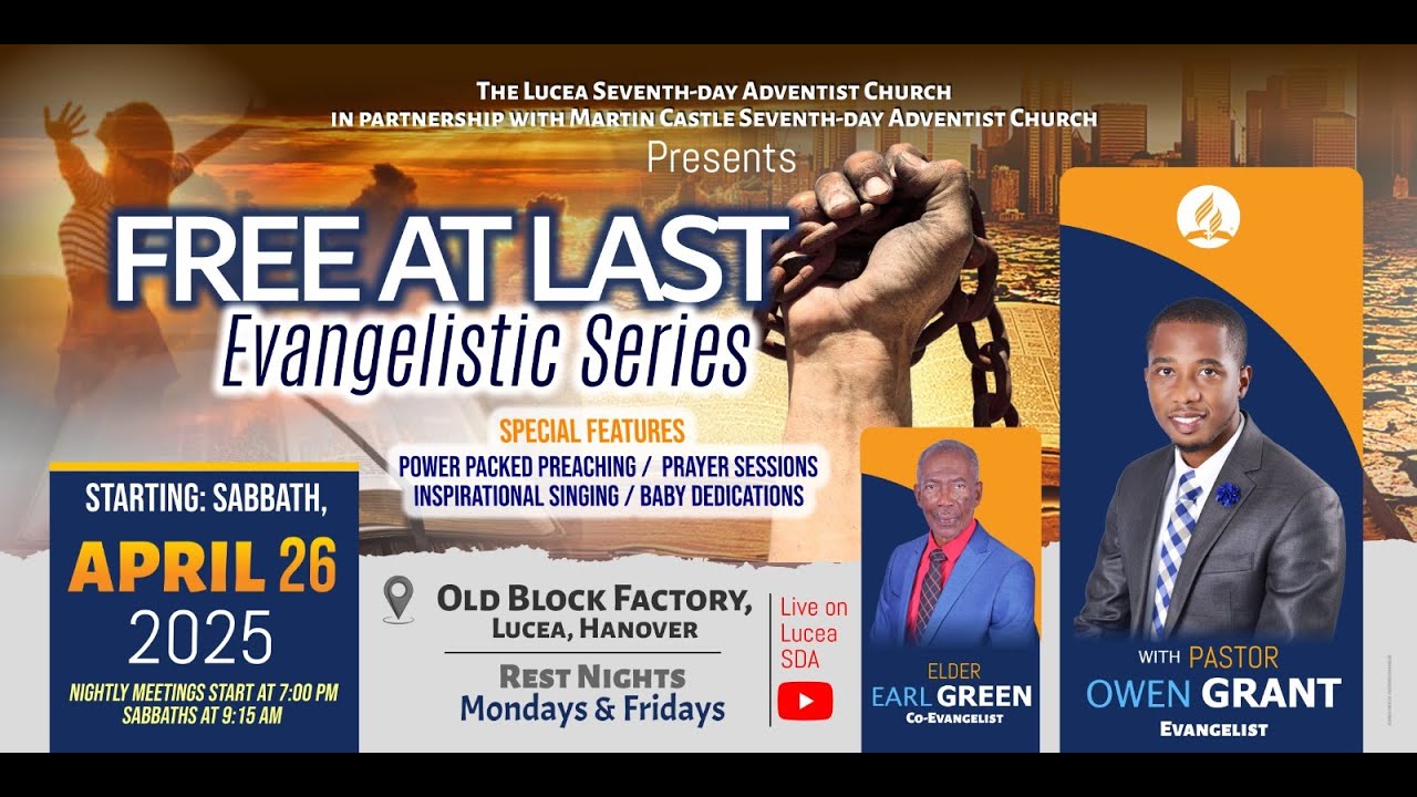 Lucea SDA Church Online Worship | Sermon: Hurry Up!!| May 1, 2025 ||