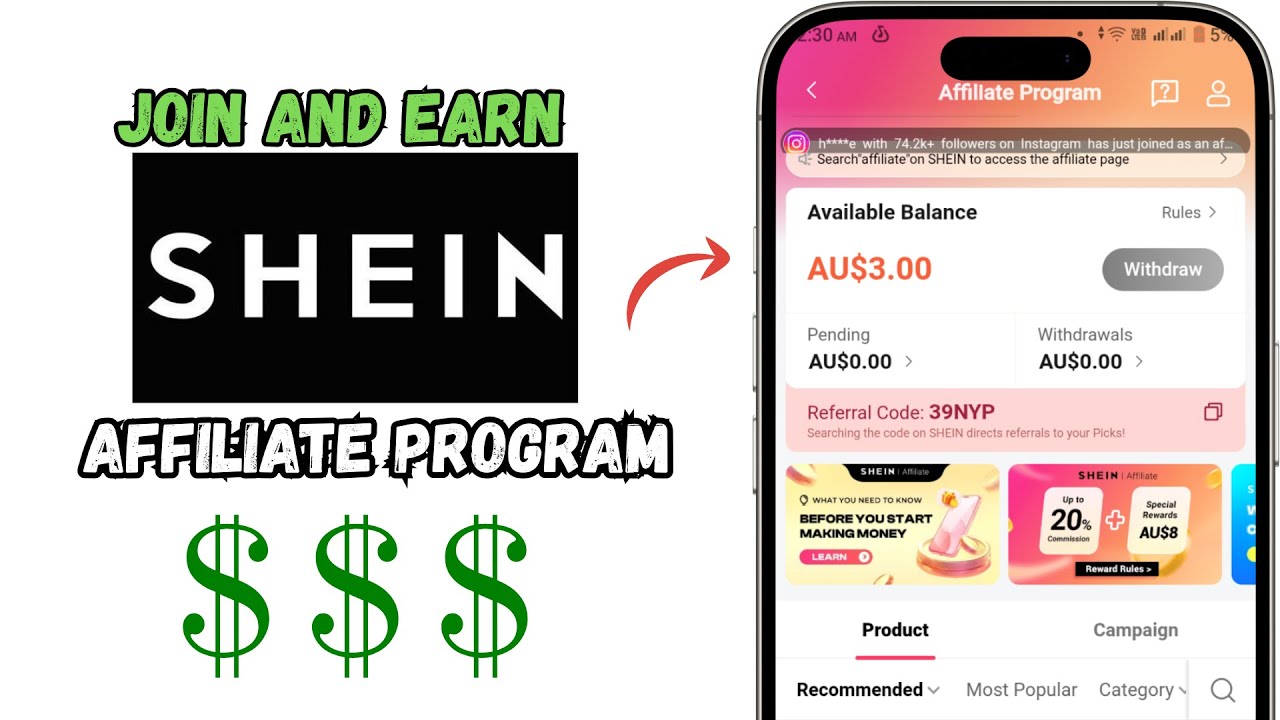 How to Join and Earn from the SHEIN Australia Affiliate Program 2025 Full Guide