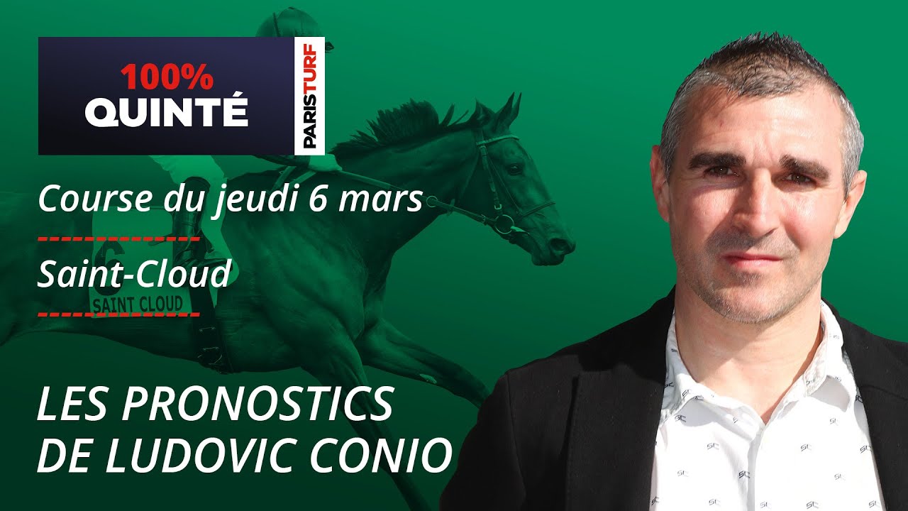 Pronostics Quinté PMU - 100% Quinté du Jeudi 6 mars à Saint-Cloud