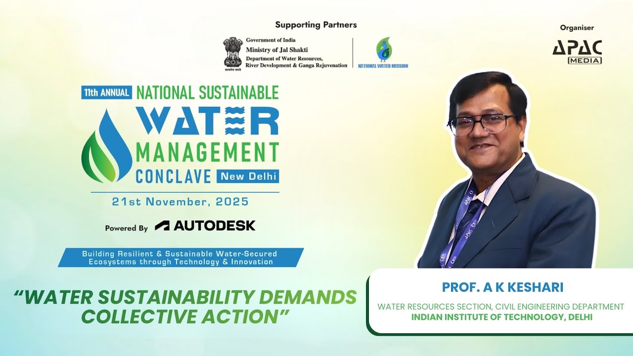 Конклав по устойчивому управлению водными ресурсами – Дели: проф. А.К. Кешари, WRS, кафедра гражд...