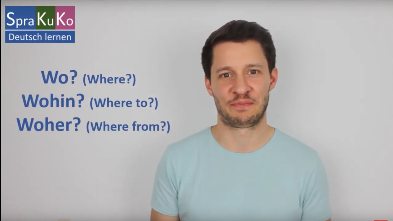 Wo? Wohin? oder Woher? - Deutsch lernen - Grammatik
