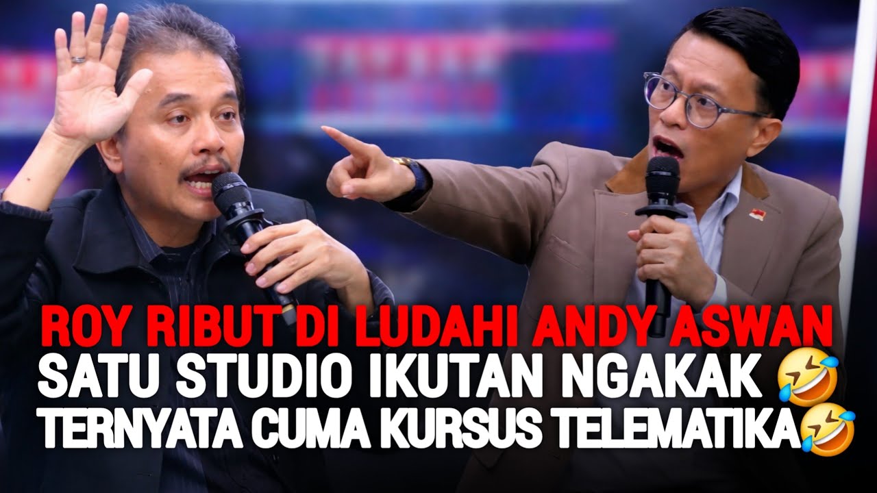 ROY SURYO RIBUT DI LUDAHI ANDY ASWAN🤣 SATU STUDIO IKUTAN NGAKAK🤣 TERNYATA ROY BUKAN PAKAR TELEMATIKA