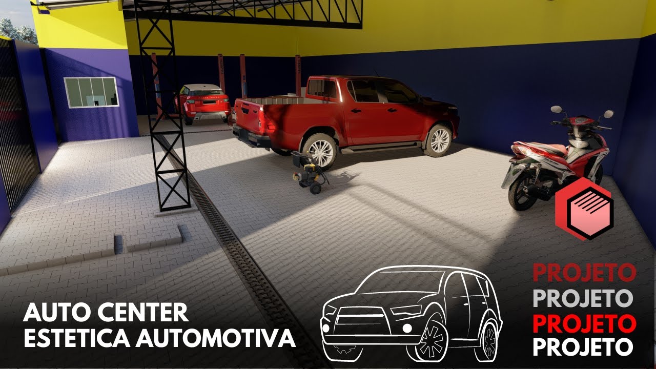 AUTO CENTER &  ESTETICA AUTOMOTIVA  |PROJETO 3D