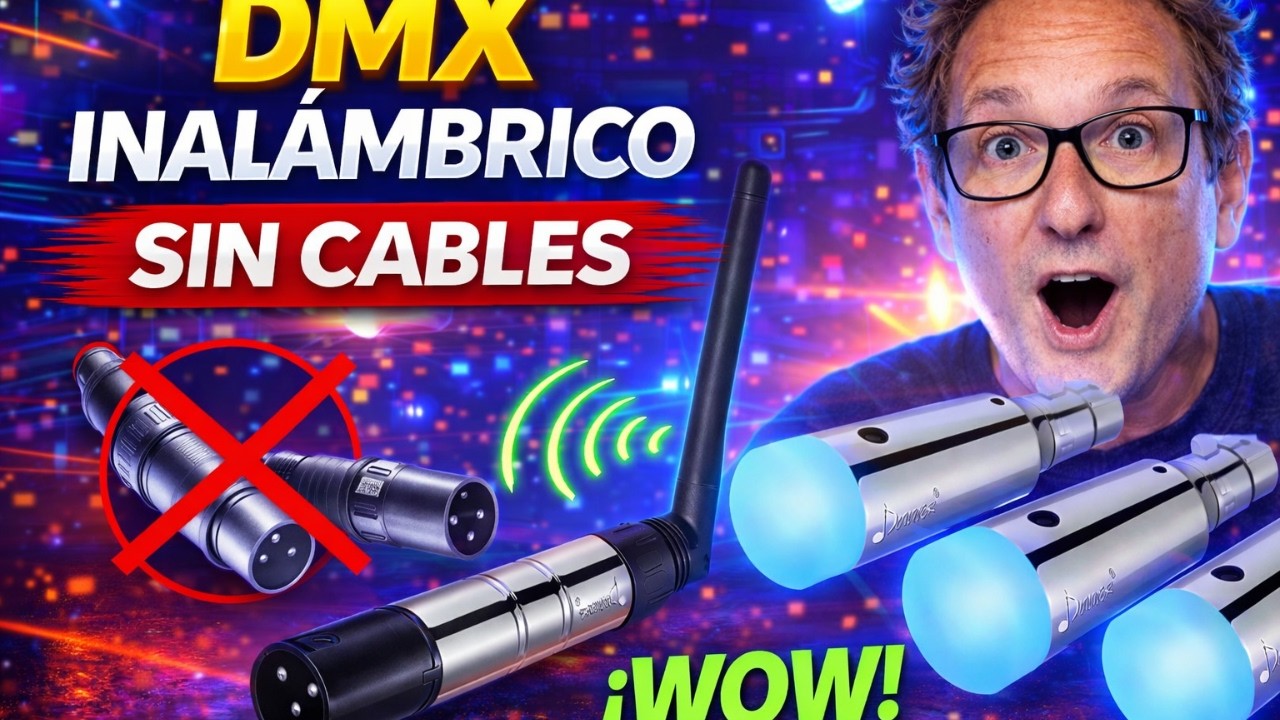 🟣 DMX Inal&aacute;mbrico con Donner Controller | Configuraci&oacute;n F&aacute;cil y R&aacute;pida