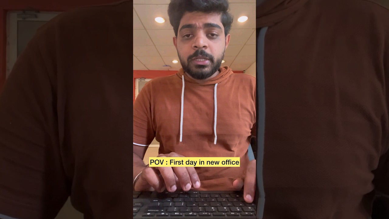 First day in new office be like.. #hellofm#chennai#officefun #fresher#corporateoffice #officescenari