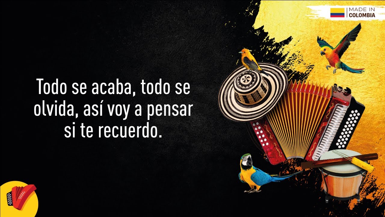 Todo Se Acaba, Binomio De Oro De Am&eacute;rica, Video Letra - Sentir Vallenato