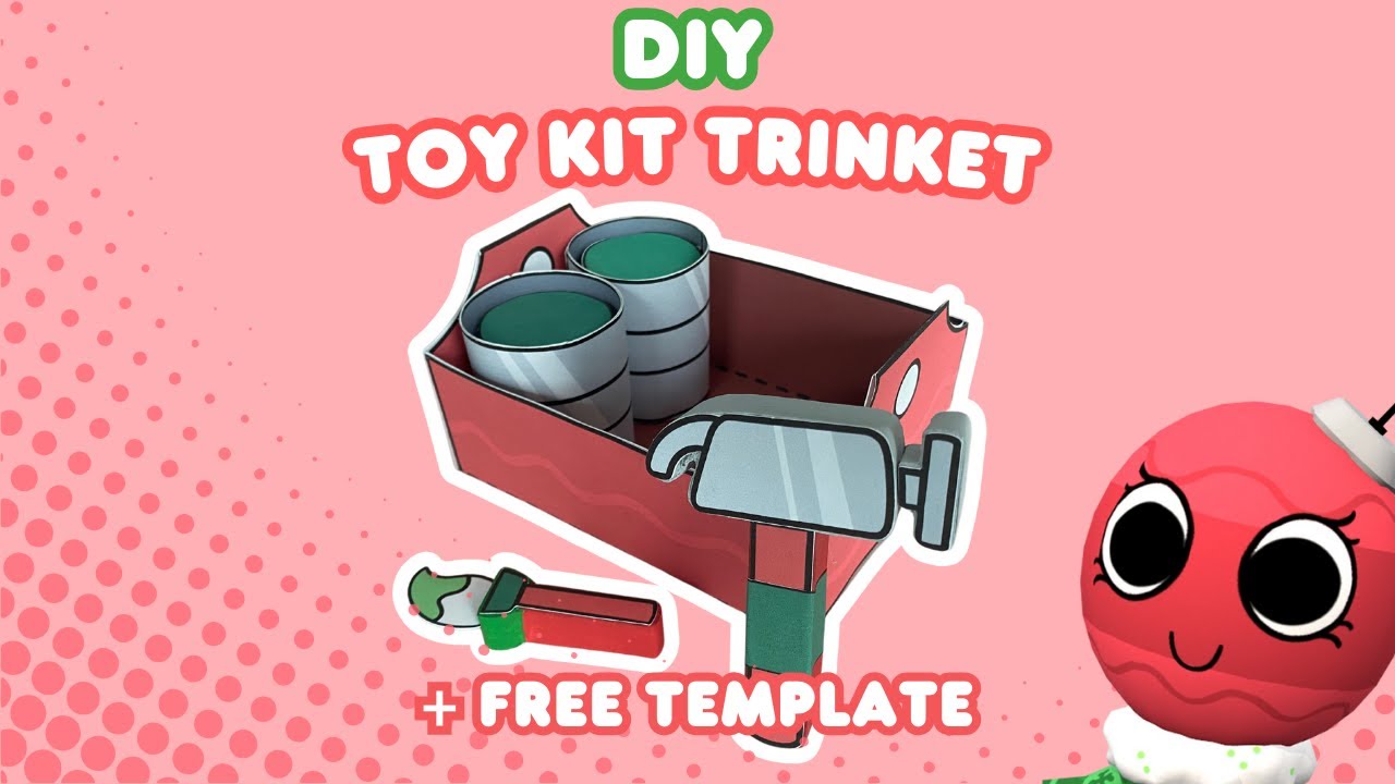 DIY Bobette's Toy Kit Trinket Tutorial! |+Free Template✂️| #dandysworld