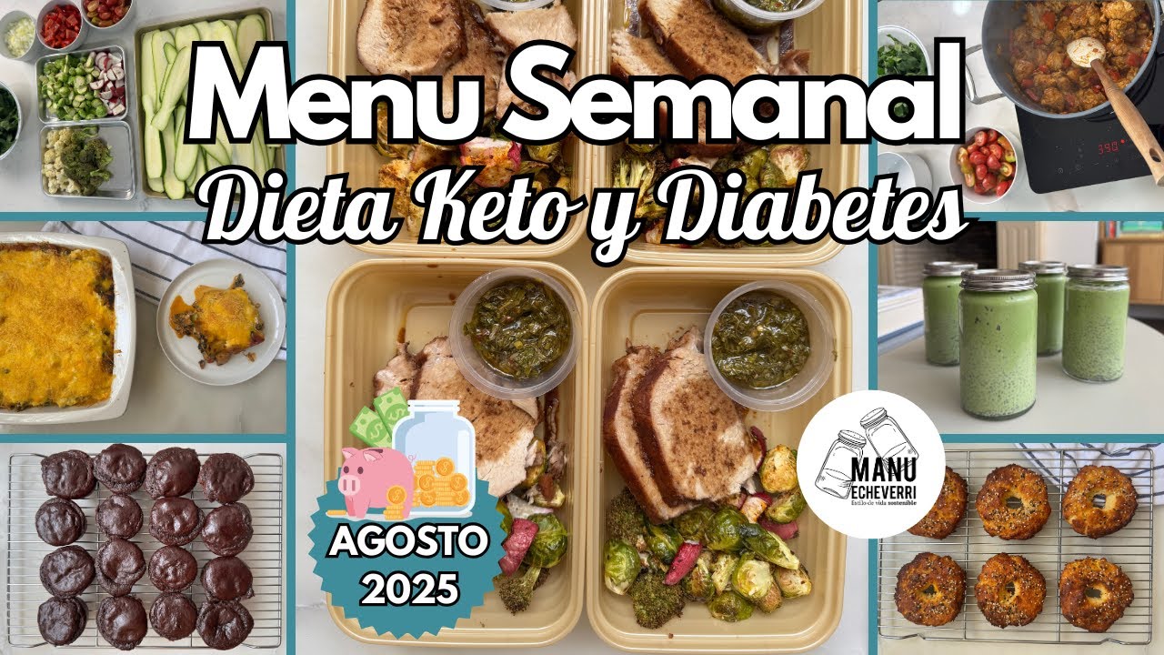 💥MENU SEMANAL DIETA KETO AGOSTO 2025 | RECETAS 1 SEMANA PARA PRINCIPIANTES KETO | Manu Echeverri