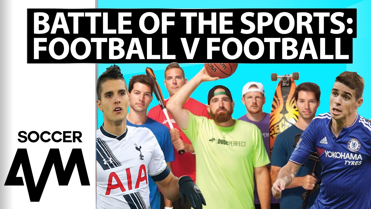 Dude Perfect, Oscar and Lamela: Football v Football Challenge