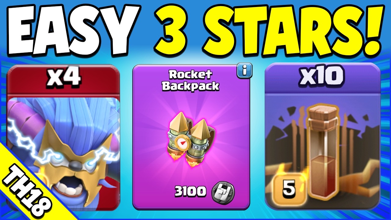 This Easy Ground Attack CRUSHES TH18 Meta Bases! TH18 Attack Strategy (Clash of Clans)