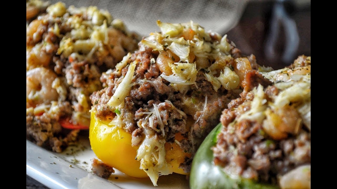 Seafood Stuffed Peppers-How to Make Stuffed Bell Peppers
