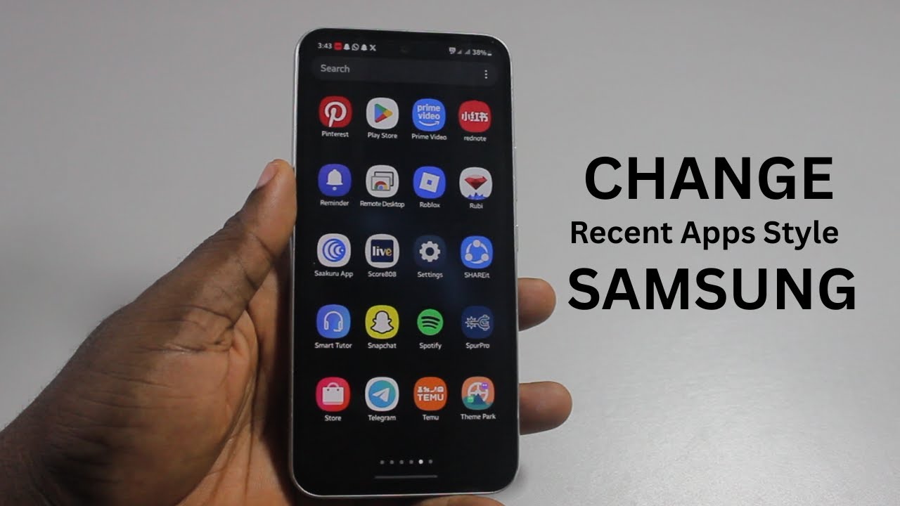 How to Change Recent Apps Style on Samsung Phone