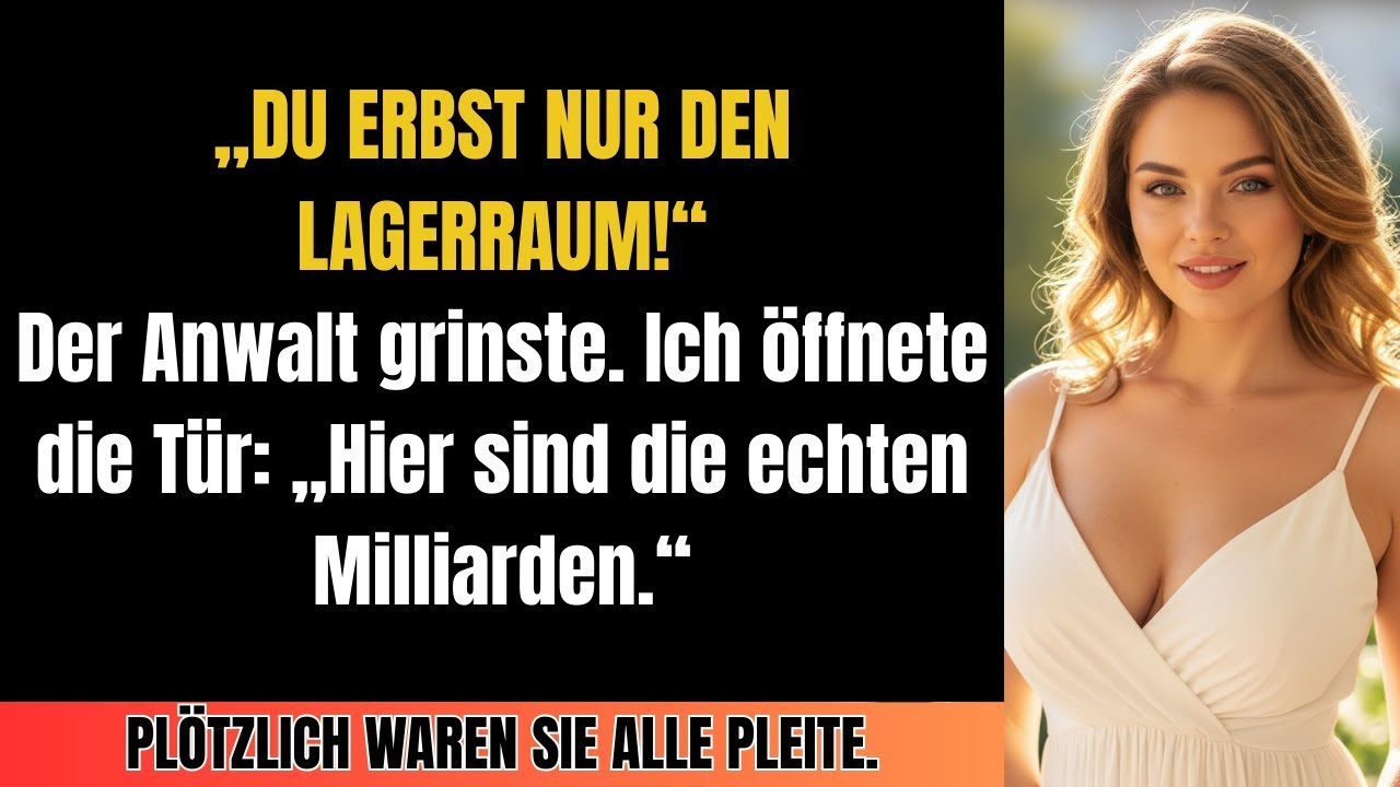 Bei der Testamentsverlesung ließen sie mir nichts – außer dem Geheimnis ihres Vermögens