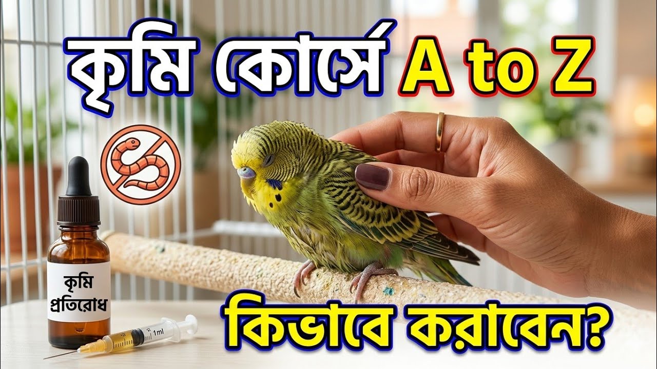 পাখির কৃমি কোর্স কিভাবে করাবেন❓ | সঠিক নিয়ম ও সতর্কতা✅ New video 2026 @মনুরপাখি 