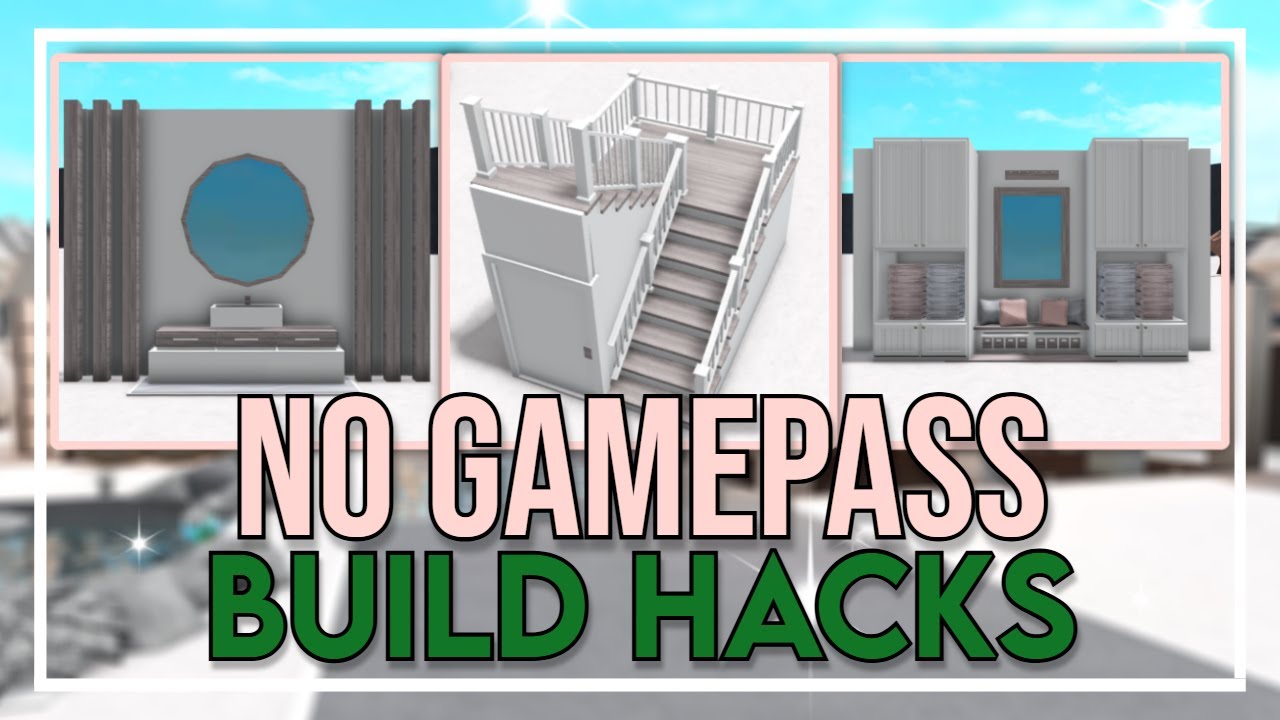 10 Bloxburg NO GAMEPASS Building Hacks & Tips (Roblox)