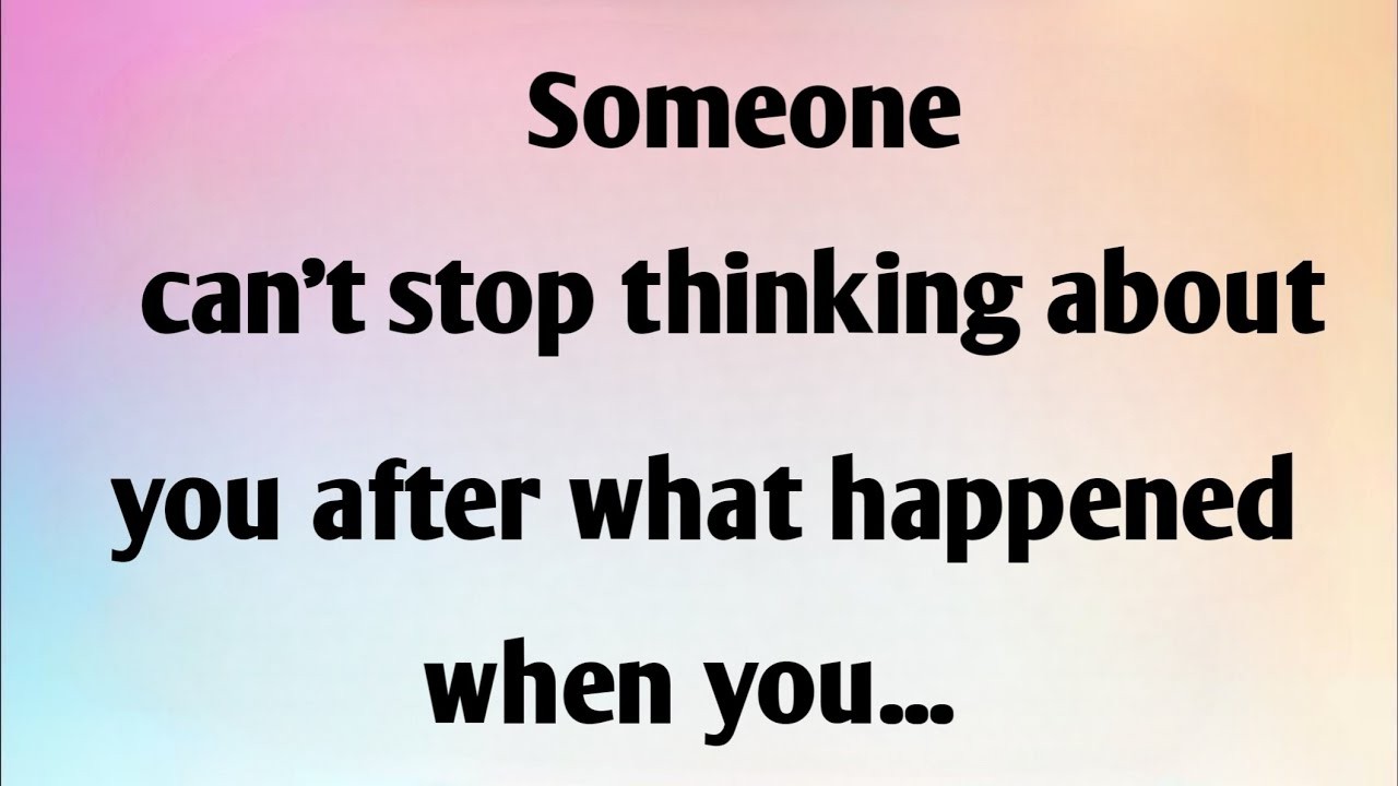 Кто-то не может перестать думать о...